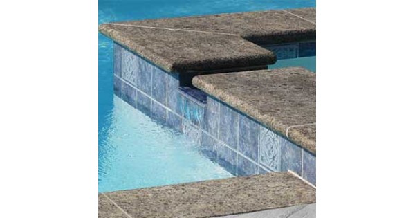 Raven Granite Bullnose Pool Coping - POOL COPING TILES - NON SLIP STONE  TILES FOR POOLS