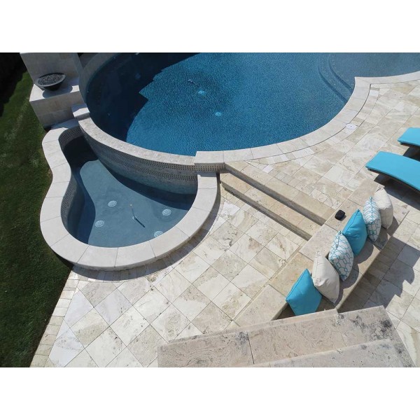 Travertine Pool Decking