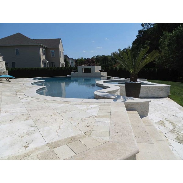 Travertine Pool Decking